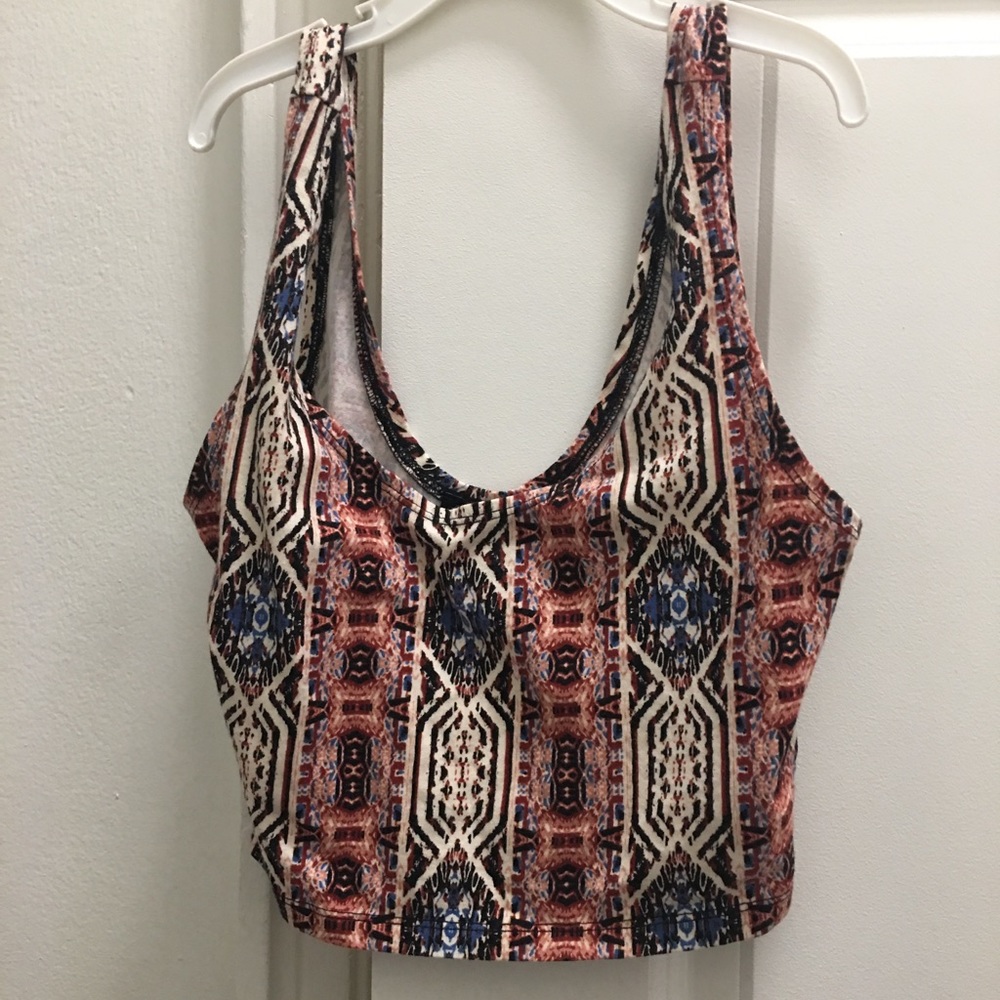 Patterned Crop Top