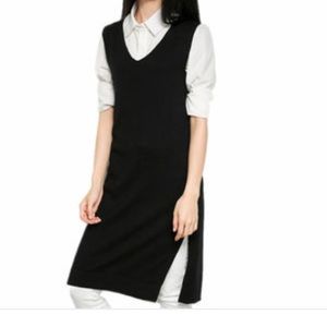 Totally cool long black sweater vest