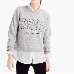 J. Crew Save More Elephants Sweater