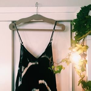 Comfortable Dark Blue Tie Dye Maxi Dress