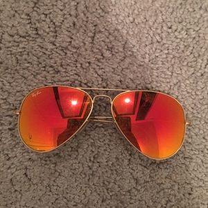 Red rayban sunglasses