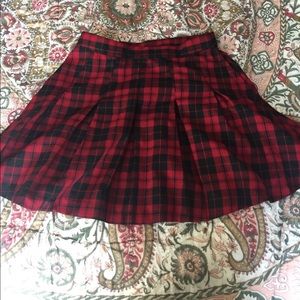 School girl Plaid skirt