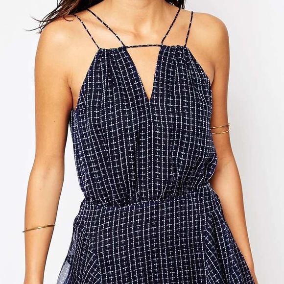 Greylin Viviana Keyhole Strappy Skater Dress - Picture 3 of 5