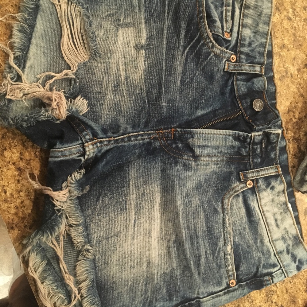 & Denim jean shorts