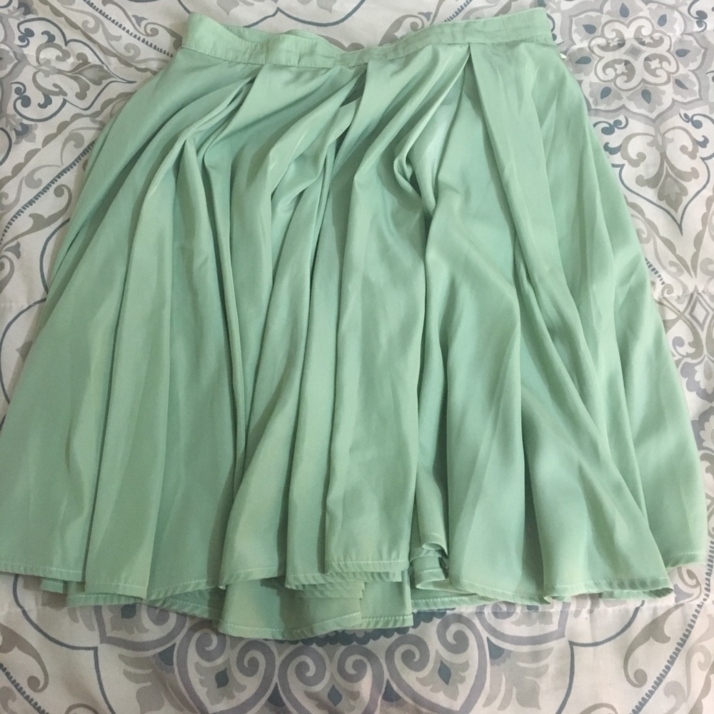 American Apparel Green Skirt