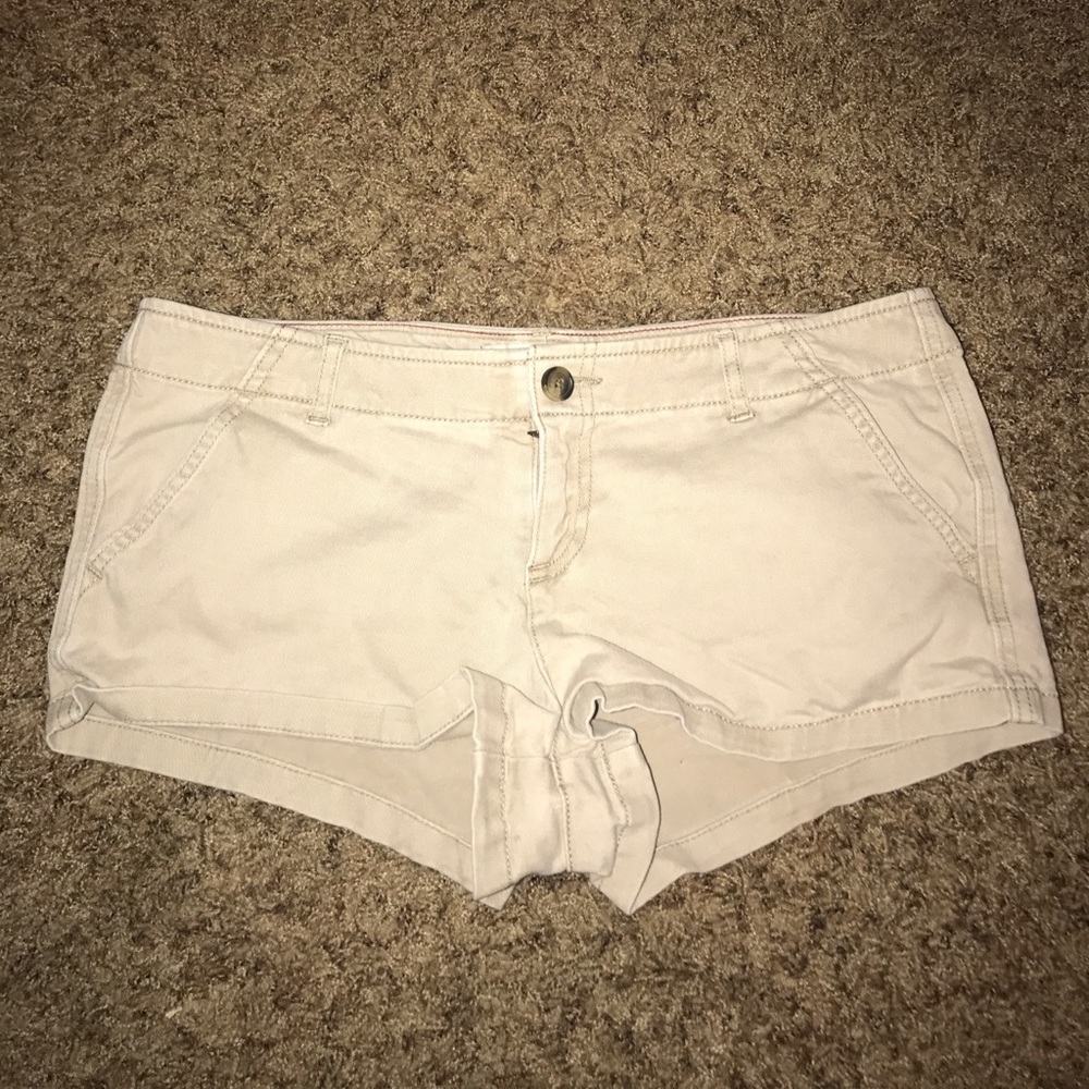 Hollister tan shorts. Size 9. OBO