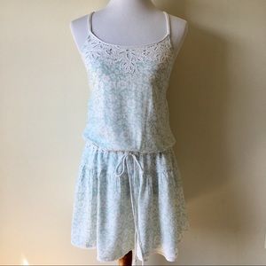 AEO Strappy Tie Waste Flowered Dress