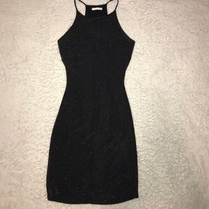 Black and gold dress