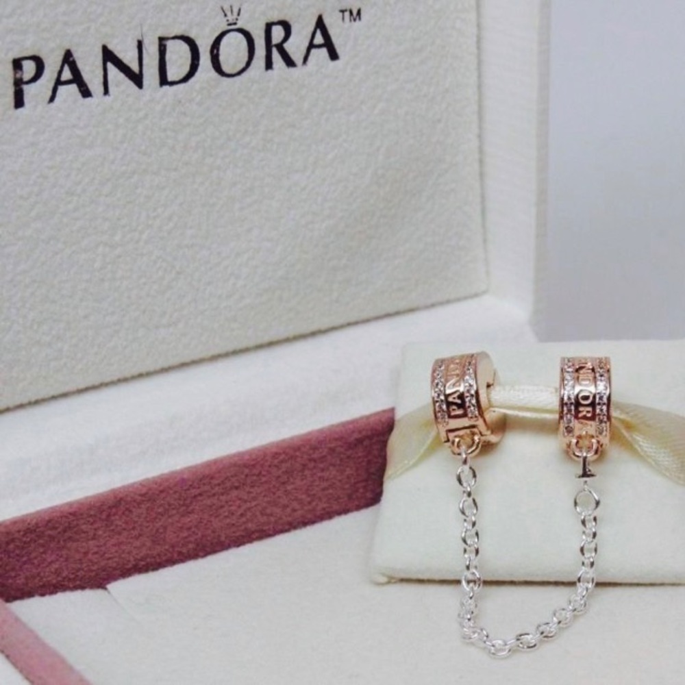 PANDORA Insignia Safety Chain, PANDORA Rose™