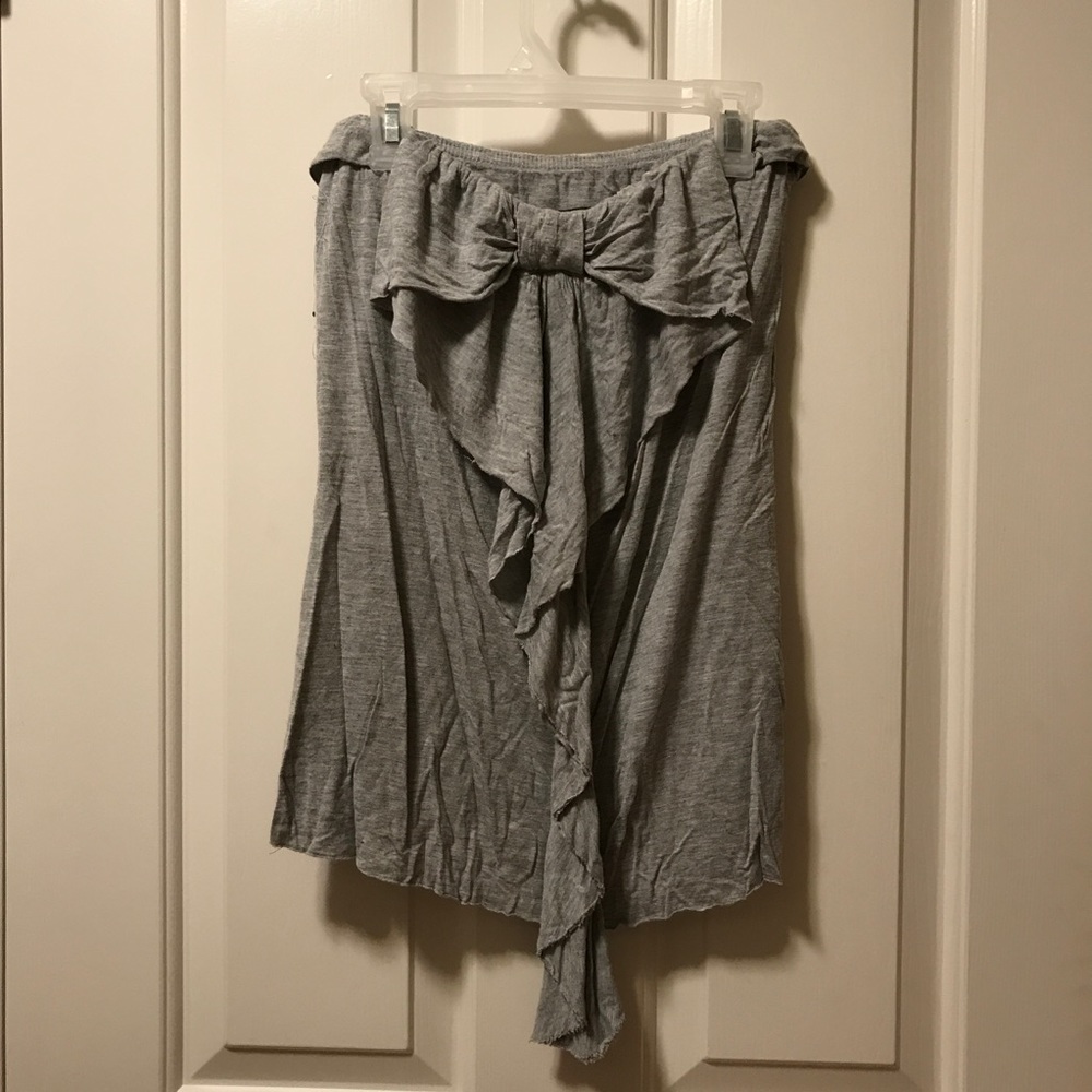 Bow strapless Top