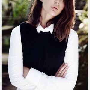 Banana Republic charcoal gray sweater vest