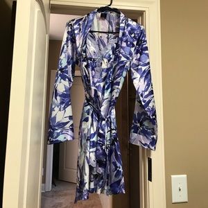 Floral Lingerie Slip with Robe