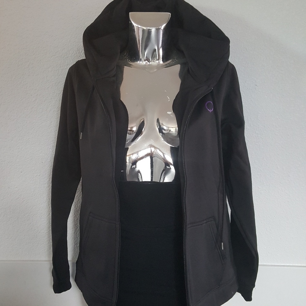 Black Purple Marquee Q Athletic Zip Up