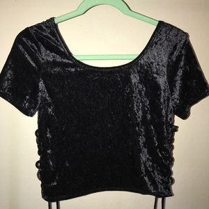 BLACK VELVET SHIRT