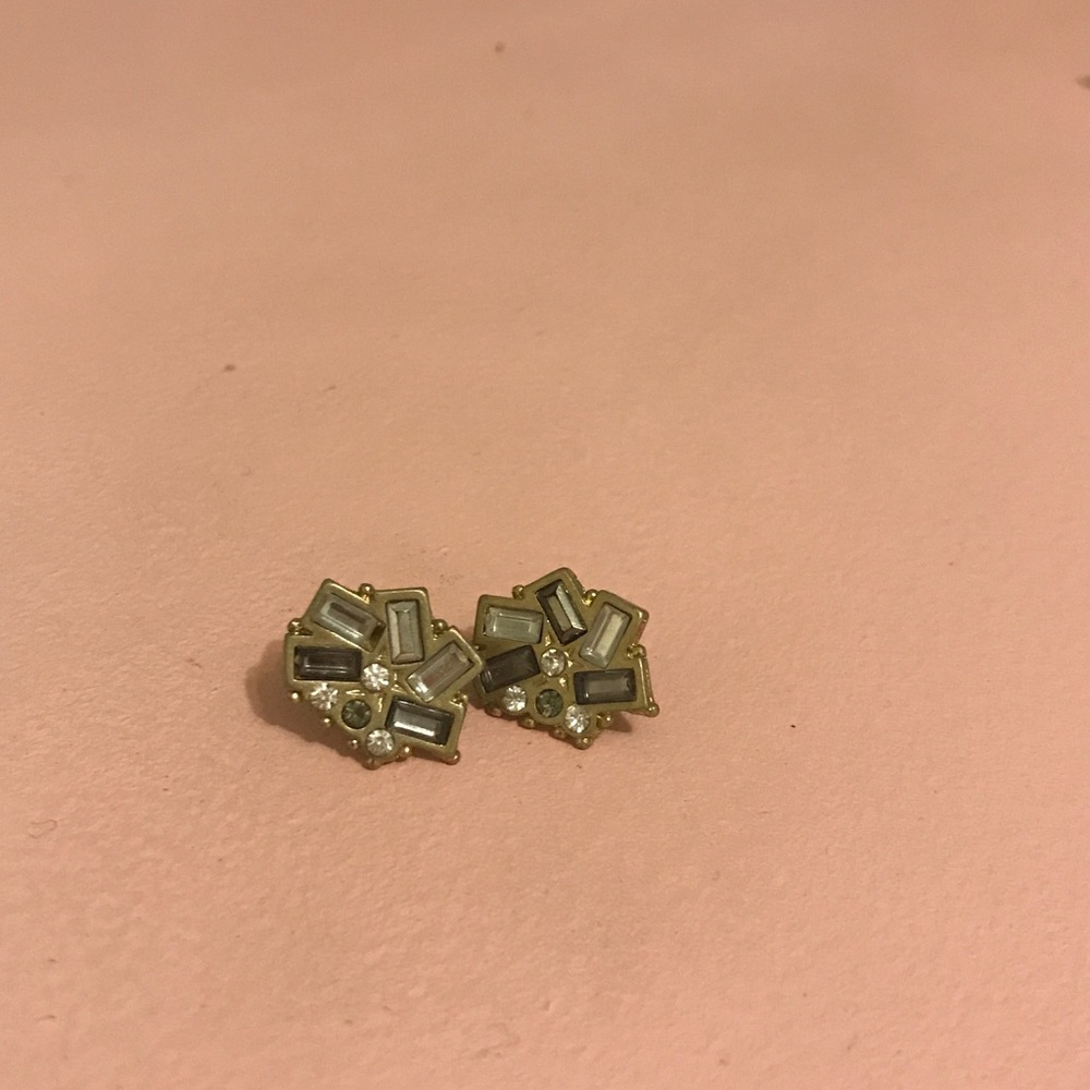Grey & Silver Sparkly Earrings