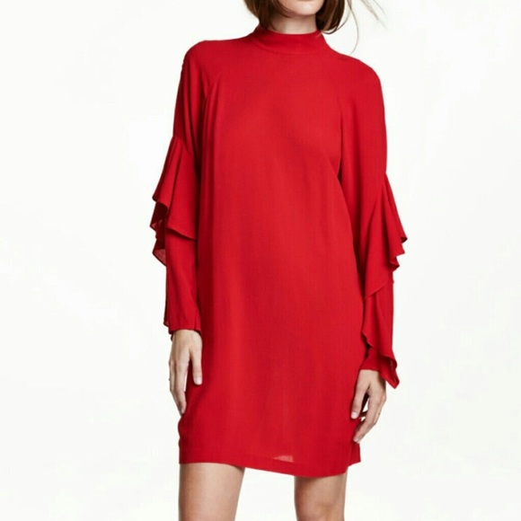 H&M Dresses & Skirts - H&M Red Ruffle Dress