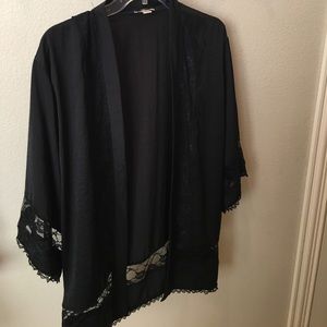 Black lace kimono/cardigan