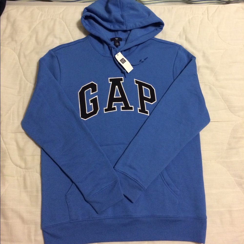 GAP Blue Fleece Pullover Hoodie