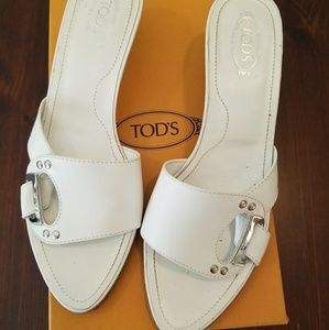 Tod's White Selleria Sandal 7.5