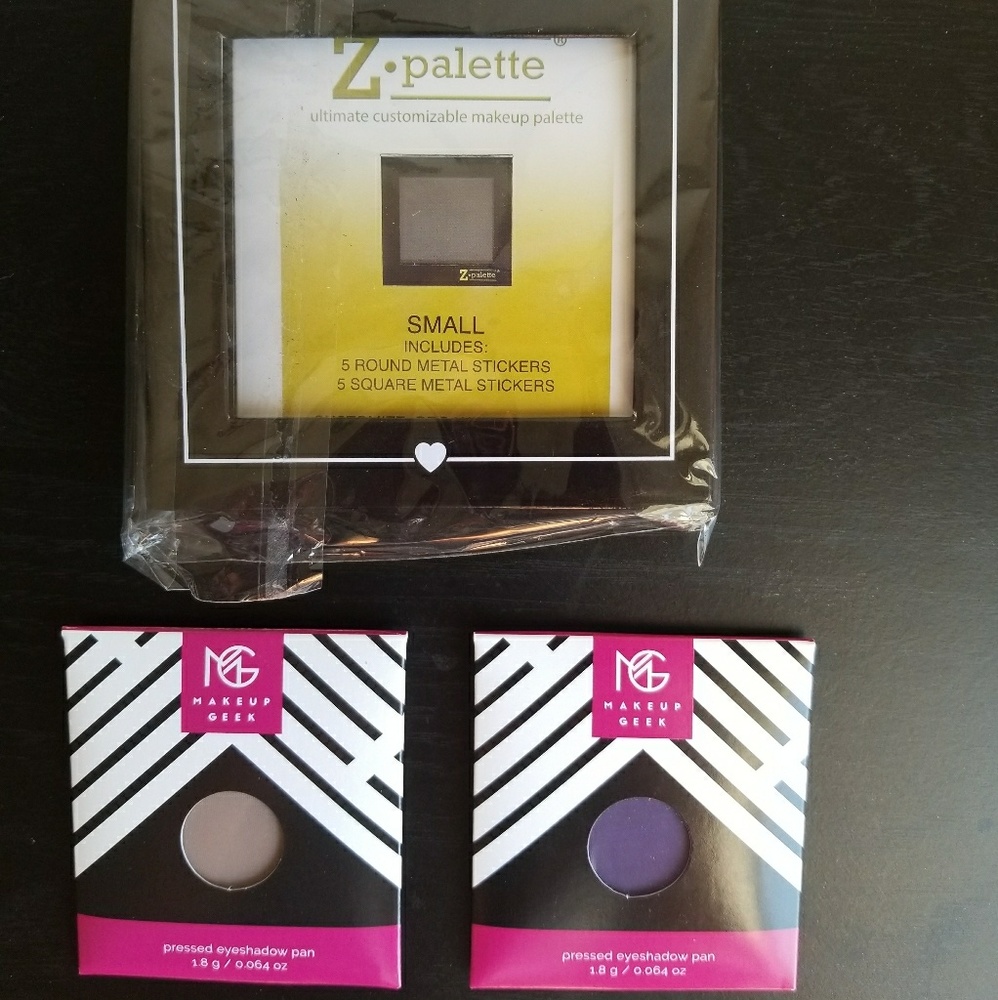 Makeup Geek eyeshadow pan set w/ Z pallet