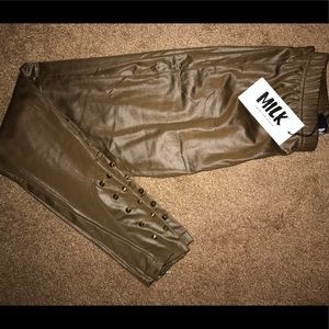 NWT- MILK studded leggings
