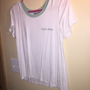 Charlotte Russe "in your dreams" white tee shirt