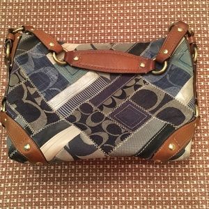 Denim patchwork Coach purse/bag