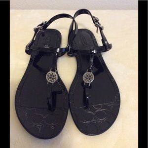 Coach Black Sandals
