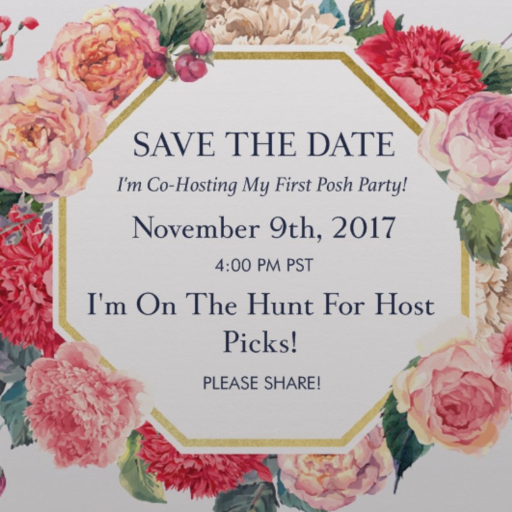 💕🎉CO-HOSTING MY 1st POSH PARTY! 11/9 4PM PST✨🎉