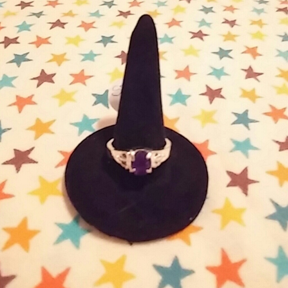 925 sterling silver amythis ring size 7