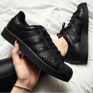 Adidas Superstar Black Snakeskin