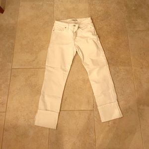 Joe's white jeans
