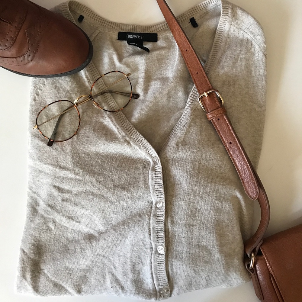 Small Oatmeal Cardigan