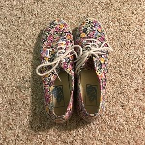 Flowered print vans