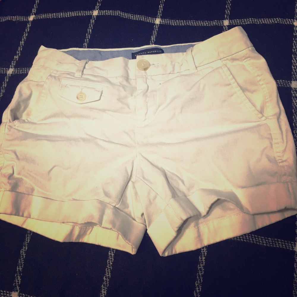 White classy shorts!!
