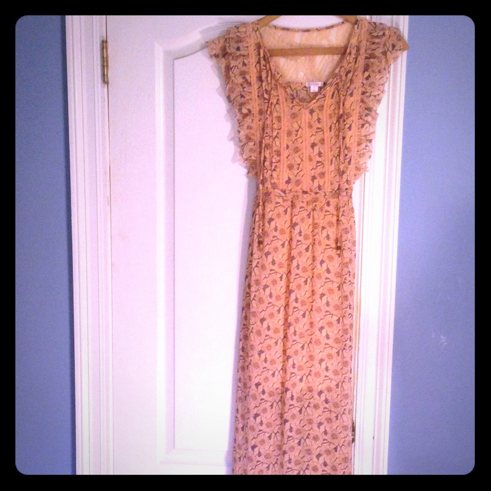 Bohemian floral maxi dress