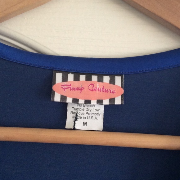 Pinup Couture Royal Blue Birdie dress size medium - Picture 2 of 4