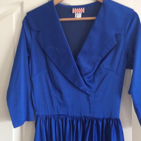 Pinup Couture Royal Blue Birdie dress size medium - Picture 4 of 4