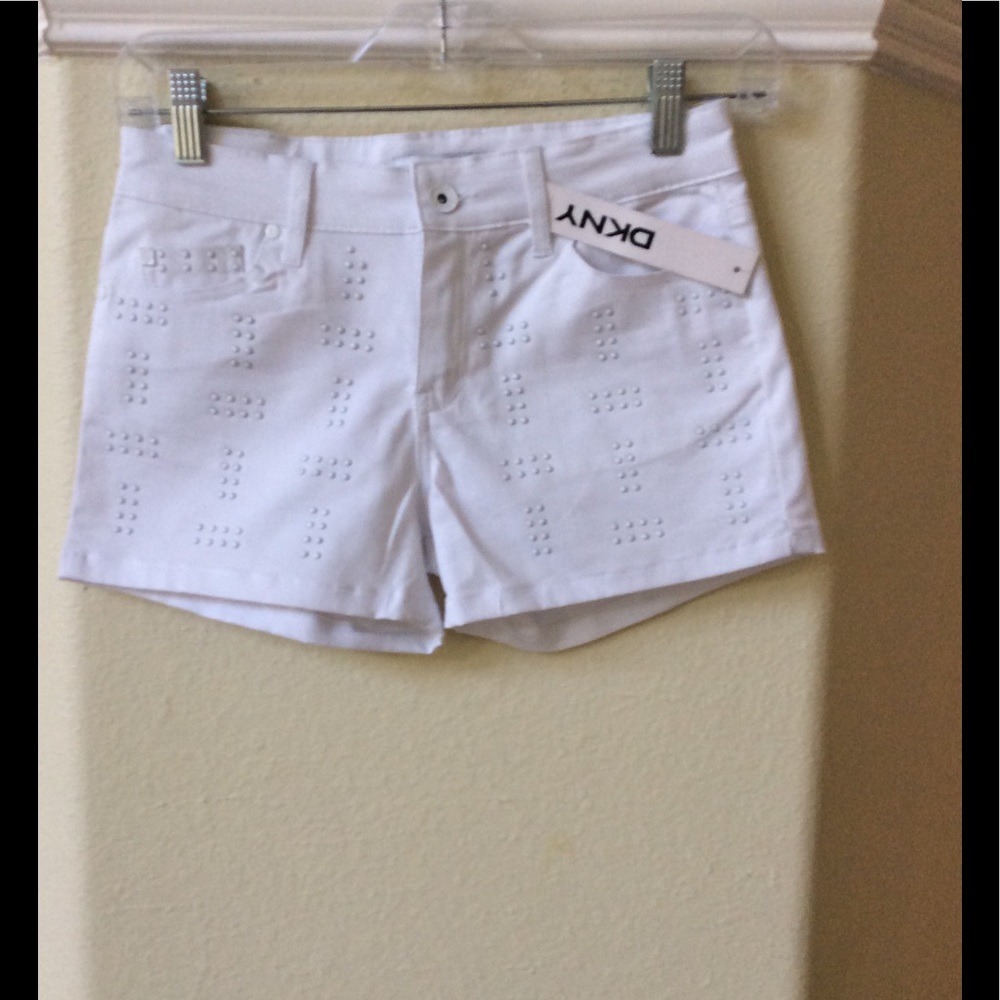 NWT Studded White Denim Shorts for girls