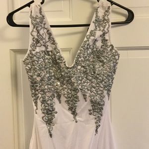 Holt White & Silver Dress