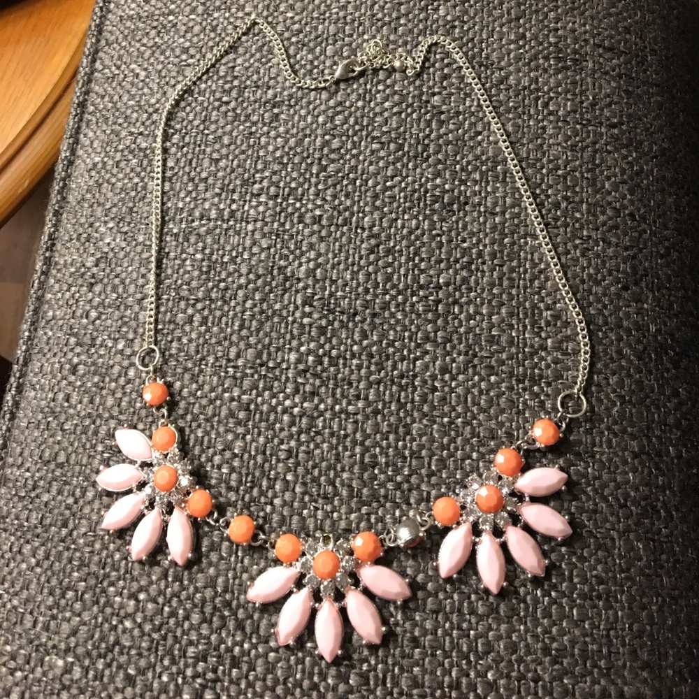 Pink and orange necklace