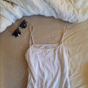 Simple White Tank (spaghetti straps)
