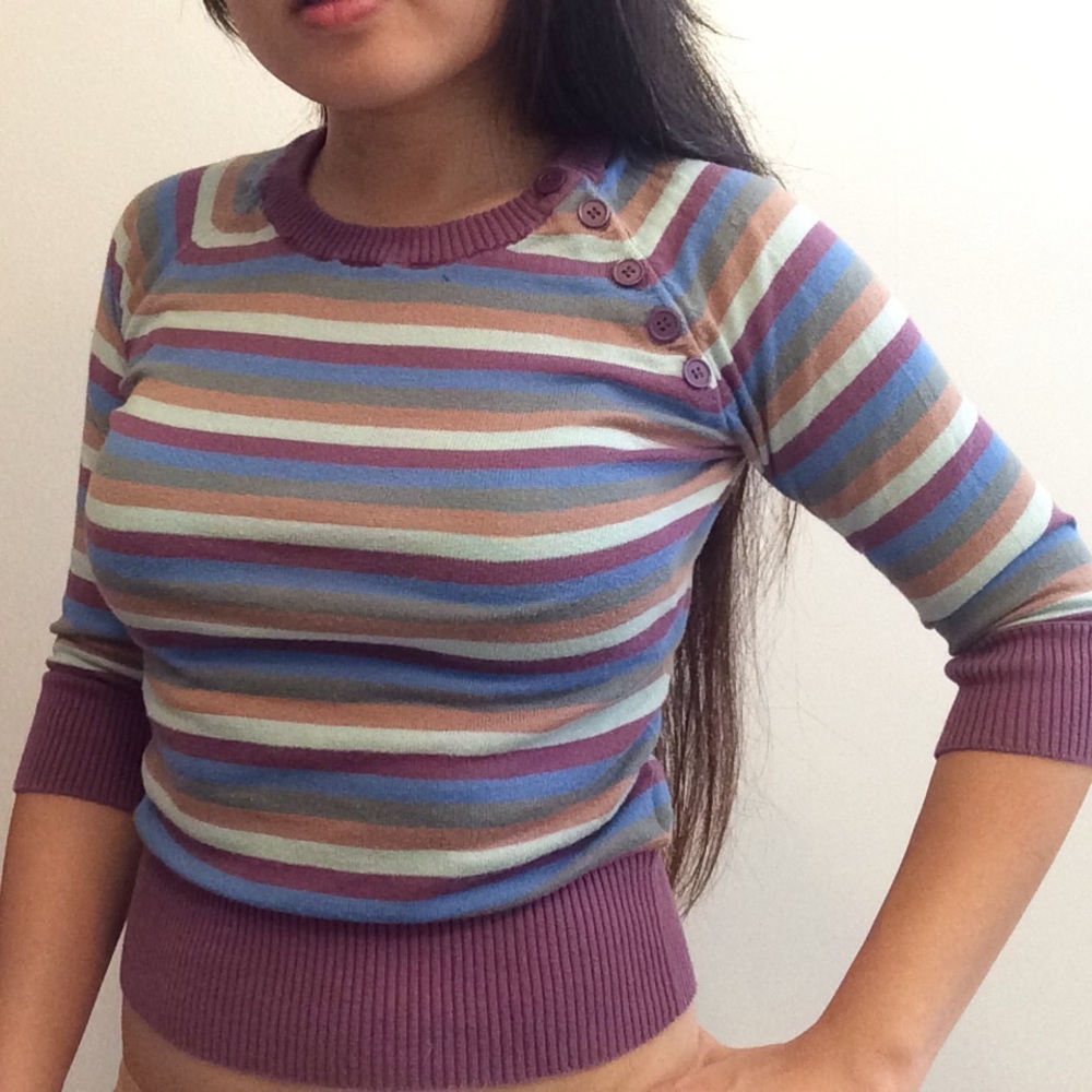 H&M soft sweater cropped top