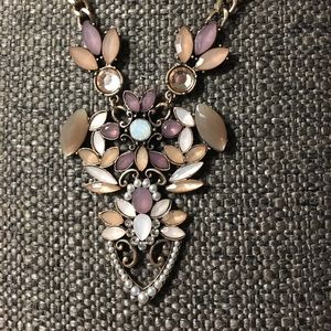 Mauve statement necklace