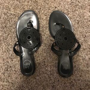 Jack Rogers Black Sandals. Size 8