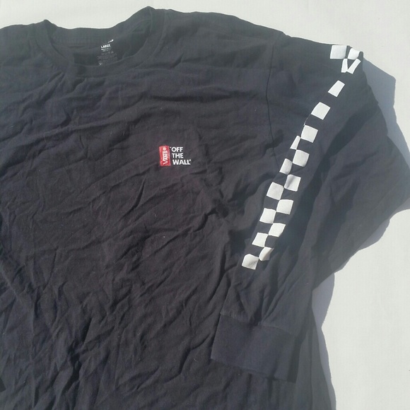 Vans Other - BLACK VANS OFF THE WALL LONG SLEEVE TSHIRT TEE | L