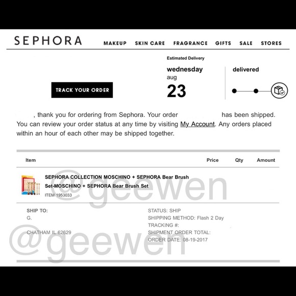 Moschino Sephora Ltd Edition Brush set - Picture 2 of 3