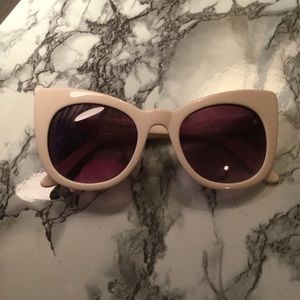 White Cat Eye Sunglasses