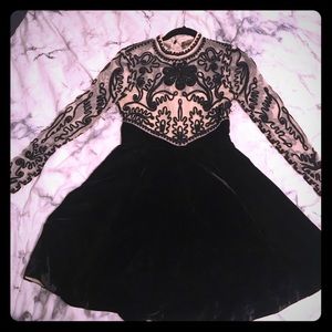 Free People Beaded Long Sleeve Dress