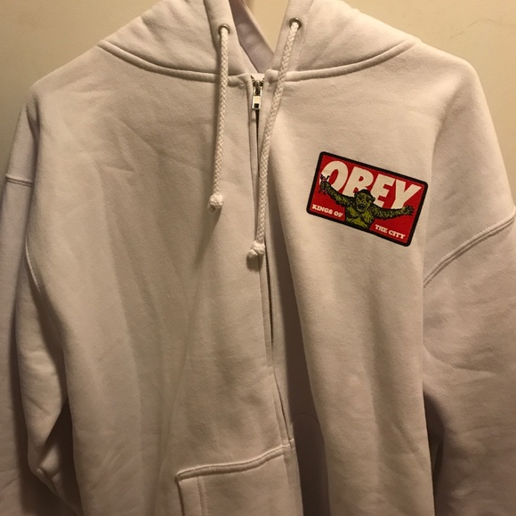 Obey Zip Up Hoodie - Picture 1 of 4